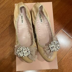 Miu Miu Blush Pink Flats